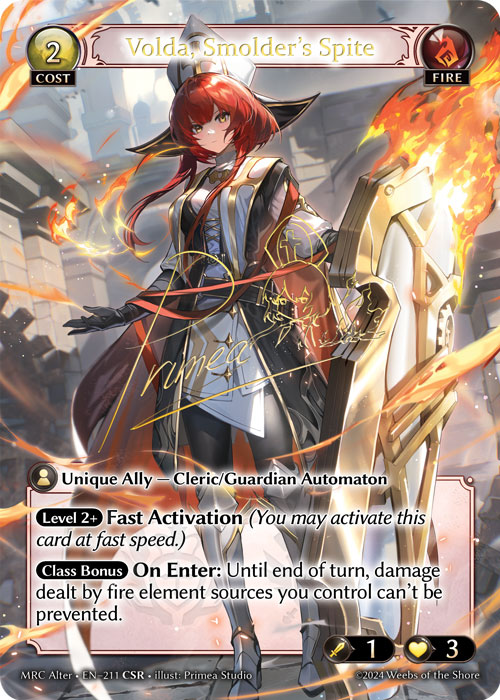 Volda, Smolder's Spite 2枚 Volda, Smolder's Spite (Mercurial Heart Alter Edition