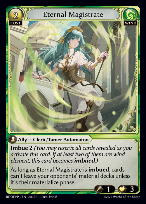 Eternal Magistrate - Radiant Origins Event Pack Grand Archive spoiler