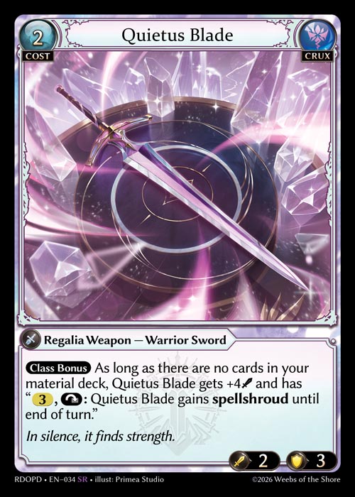 Quietus Blade