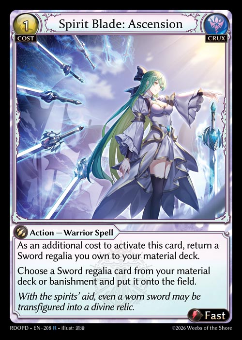 Spirit Blade: Ascension - Radiant Origins Pantheon Decks Grand Archive spoiler