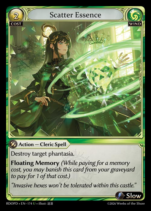 Scatter Essence - Radiant Origins Pantheon Decks Grand Archive spoiler