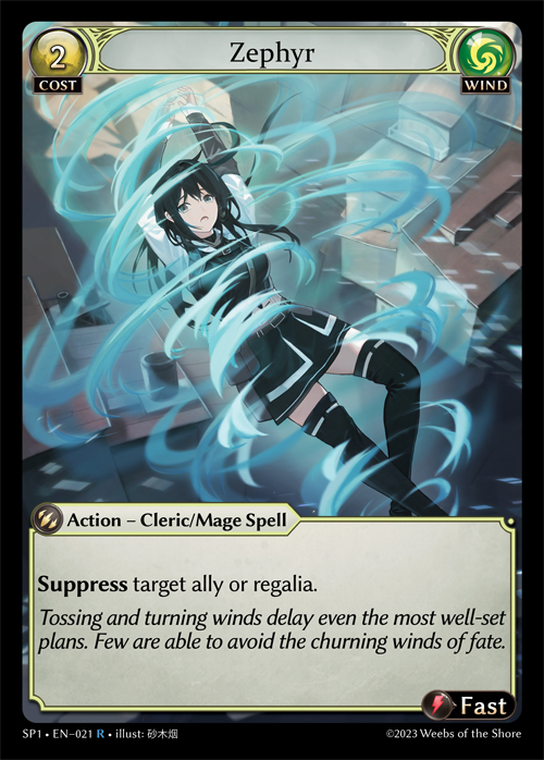 Zephyr (Supporter Pack 1) - Index - Grand Archive Card Database